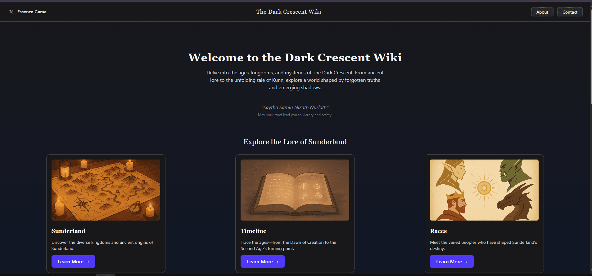 The Dark Crescent - World Wiki cover